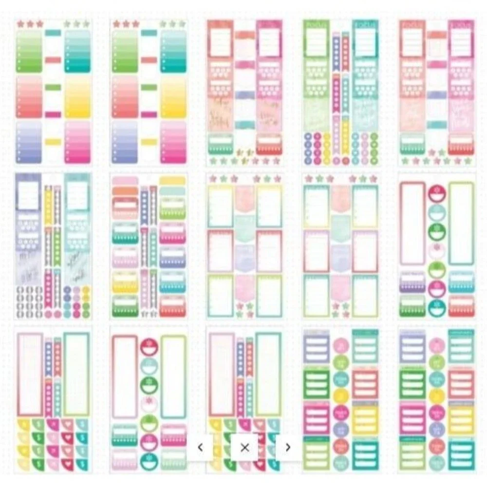 The Happy Planner sticker book value back bundle lot of 7 planner personalize